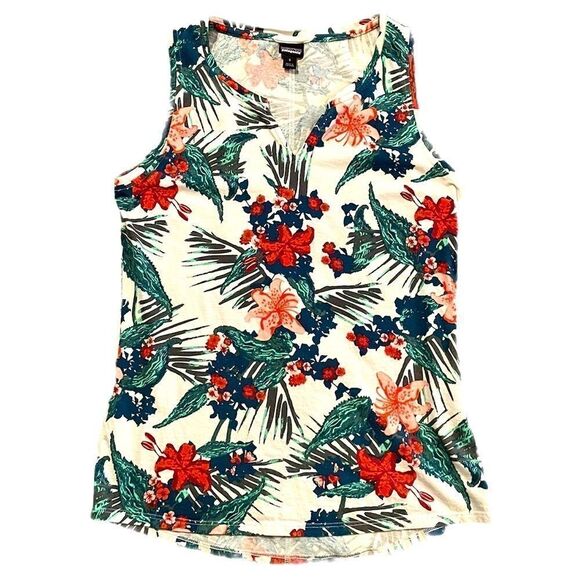 Patagonia Tropical Print Sleeveless Shirt Size Small - Picture 1 of 5